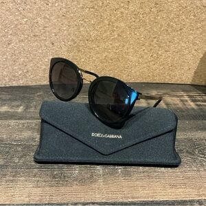 Dolce & Gabbana Black Sunglasses with Case